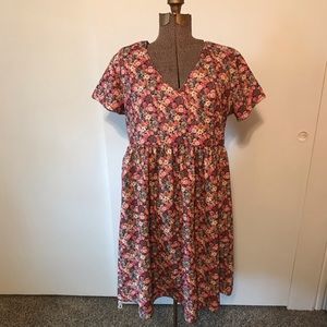 Babydoll Maternity Floral Dress
